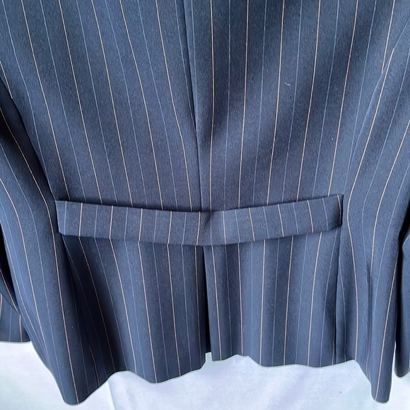 Karen Scott Blazer Navy Pinstriped - Picture 5 of 11